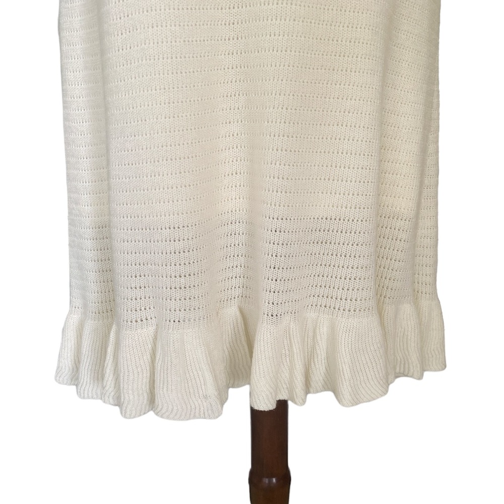NWT House of Harlow 1960 Flutter Sleeve Scoop Neck Knit Sweater Midi Dress - L - Picture 5 of 14